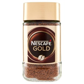 Nestlé Nescafé Gold Caffè Solubile Soluble Coffee with Roasted and Ground Coffee Gluten-Free in Glass 50 g