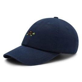 JPAK Turtle Premium Dad Hat Embroidered Cotton Baseball Cap Zoo Animal Navy