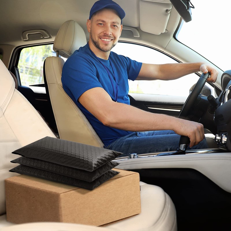 UCGOU Bubble Mailers 3.5x6.5 Inch Black 50 Pack Padded Envelopes