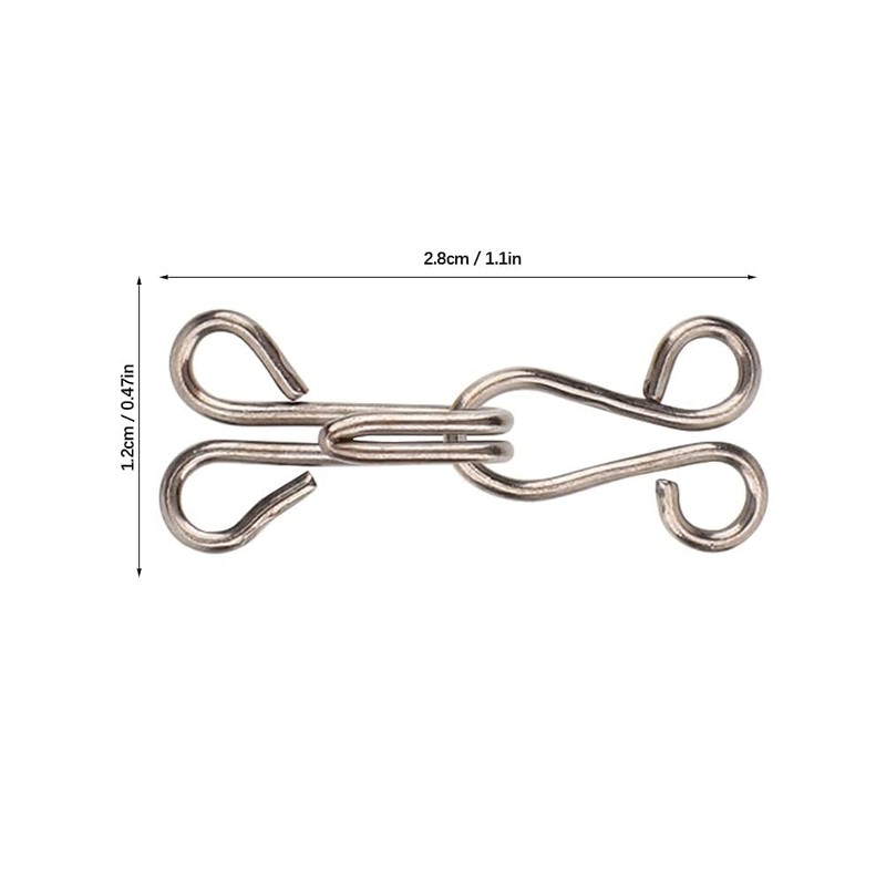Pack of 10 Sewing Hooks and Eye Closure, Replacement for