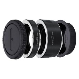 JJC Autofocus (AF) Macro Extension Tube with TTL Exposure for Closeup for Canon EF/EF-S Mount DSLR Cameras and EF/EF-S Mount Lenses (12mm/25mm Set)