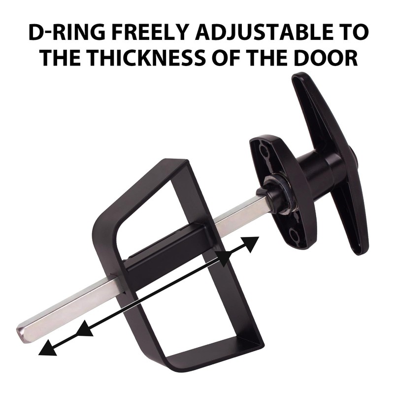 GEDSIOLD Double Door Shed Hardware.Including Latch and T-Handle Lock, Easy-Maintenance,