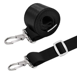 Amadget 4 PCS Adjustable Bimini Boat Top Strap Loops Single Snap Hook 28"~60" Boat Awning Marine Webbing Hardware