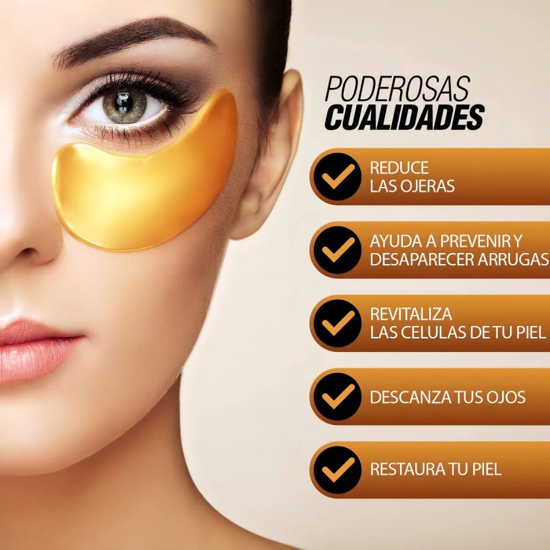 🔥 Parches colágeno dear she contorno ojos 50 pares antiarrugas