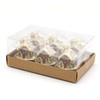 Dekohelden24 W-10024722 Set of 6 Tea Lights Gingerbread House Snow-Covered