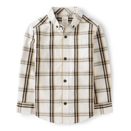 Gymboree,and Toddler Long Sleeve Plaid Button Up Shirts,Winter Plaid,6