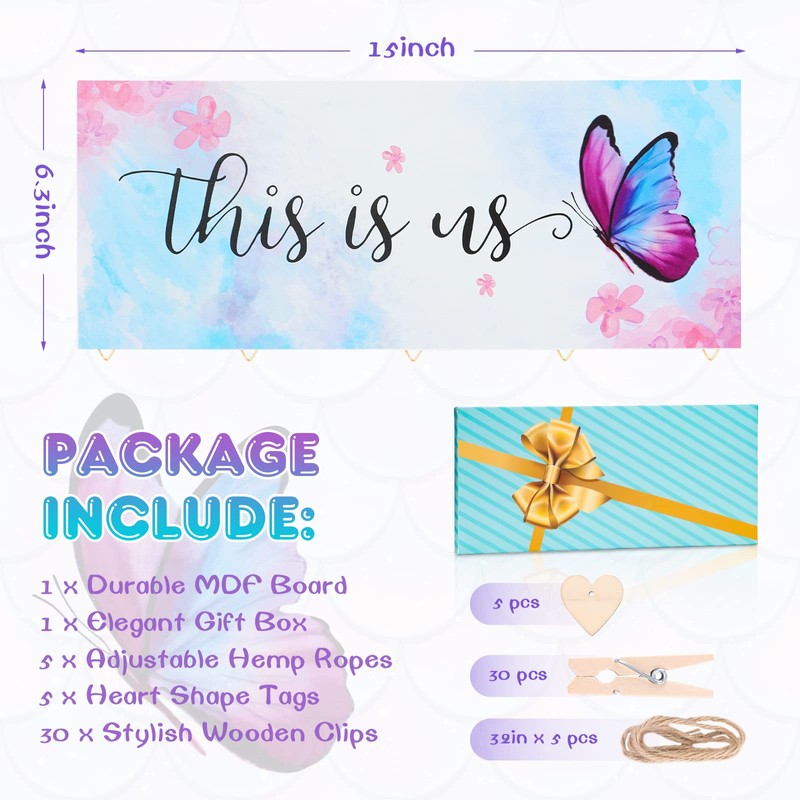 JOARHONAL Butterfly Wall Decor - Butterfly Picture Frame This Is