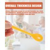 QLEUIFT Pack of 6 Colourful Length Plastic Spoons, Coffee Spoons,