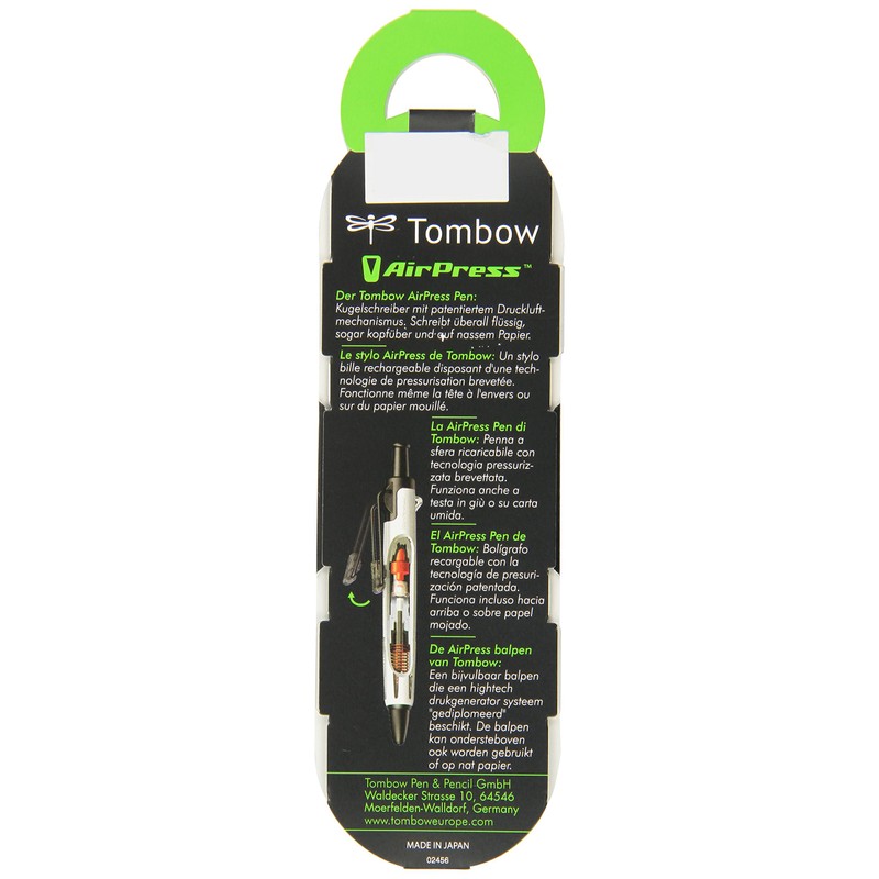 Tombow BC-AP12 Air Press Ballpoint Pen with Innovative Compressed Air