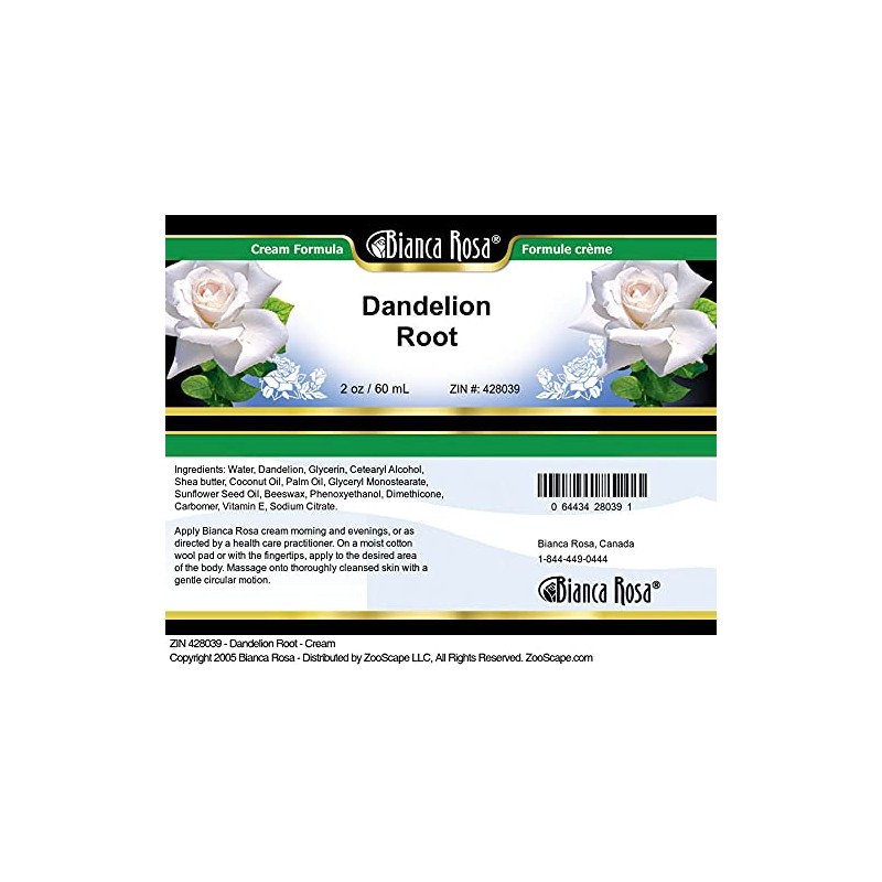 Bianca Rosa Dandelion Root - Cream (2 oz, ZIN: 428039)