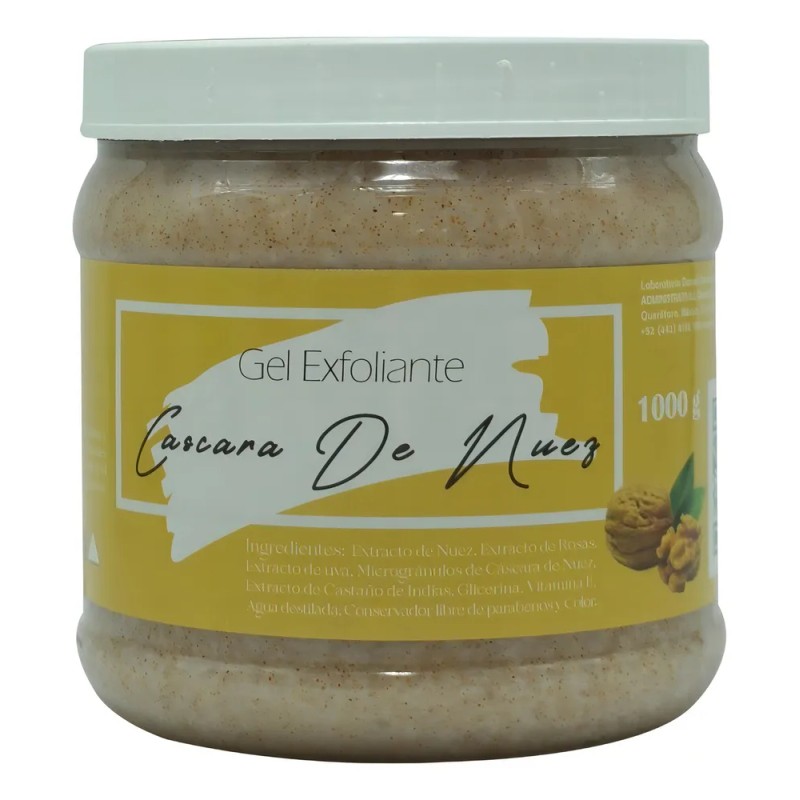 Gel Exfoliante Cáscara de Nuez 1 kg Facial y Corporal