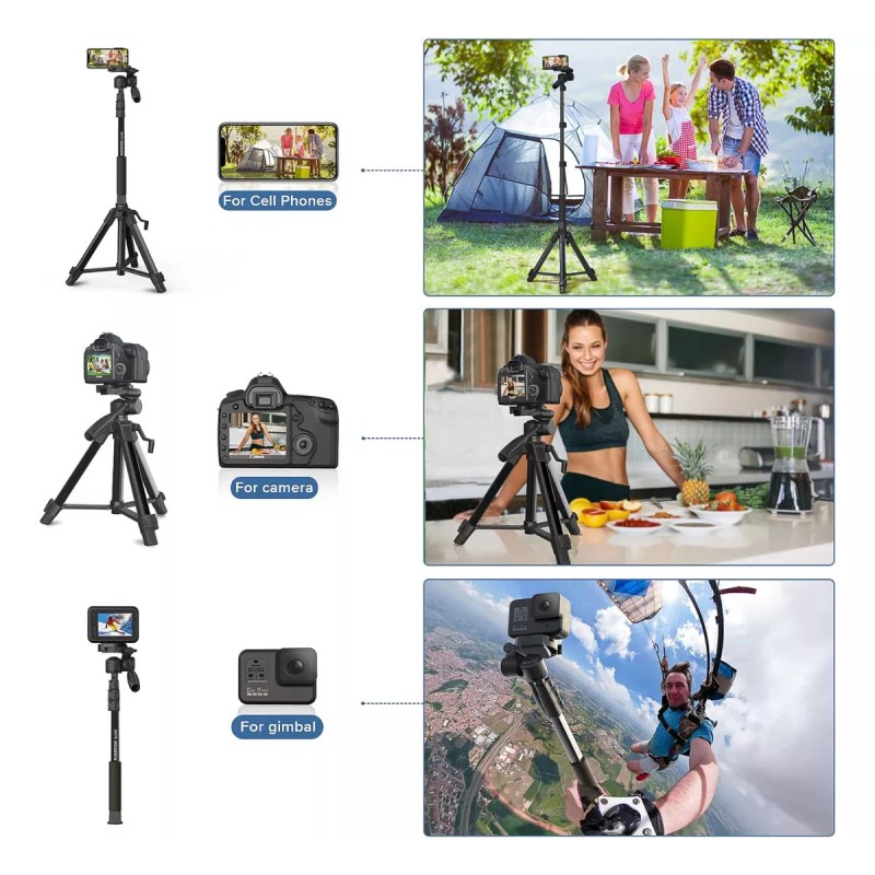 NIANYISO Tripie Tripoide 69'' Tripode P/binoculares Camaras