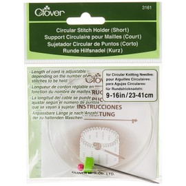 Clover 3161 Circular Short Stitch Holder, 9 to 16-Inch , Green