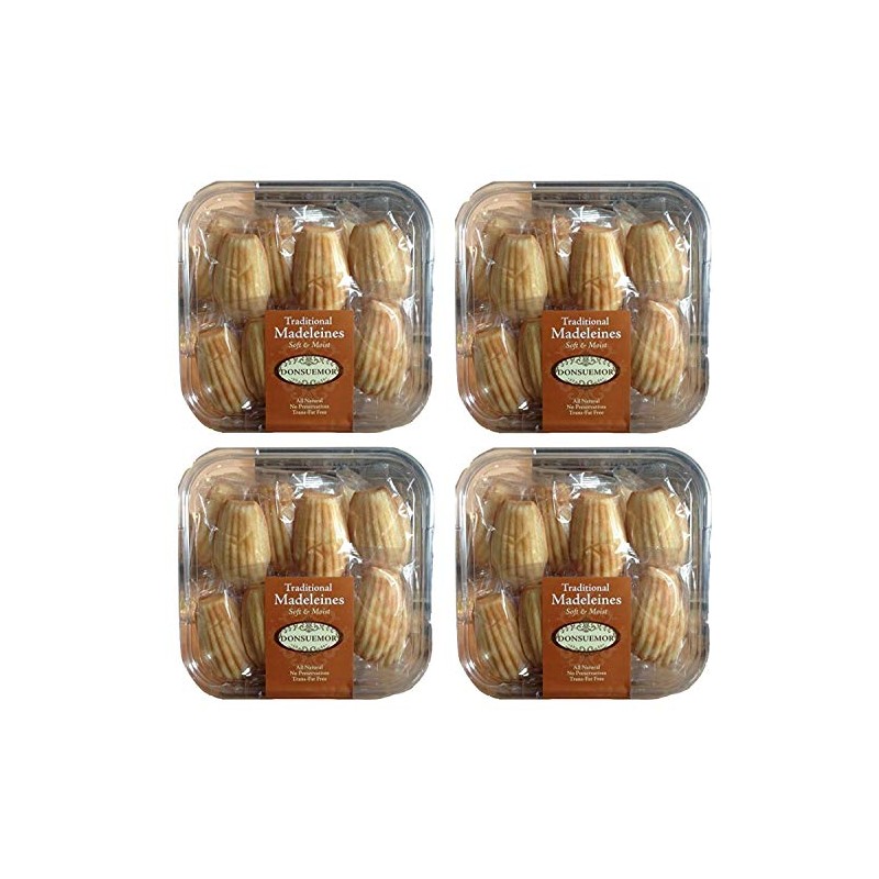 Donsuemor Traditional French Madeleines Individually Wrapped - 28 Oz. Each