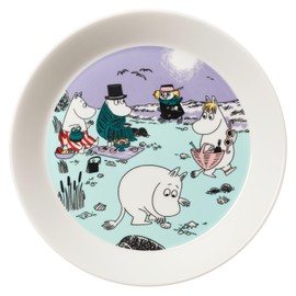 Moomin Arabia Beach Day 2025 Summer Plate, Plate, Purple, 7.5 inches (19 cm)
