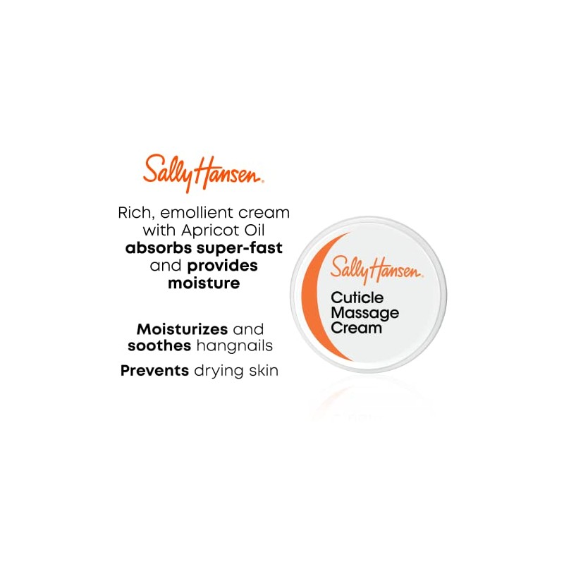 Sally Hansen Cuticle Massage Cream, 0.4 Ounce