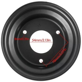 Fancy Scooters 4pcs 6 inch Wheel Rim 3 Holes Fits ATV Quad Go Kart Mini Bike Lawn Tire 145/70-6