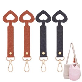 arricraft 4 Hutclips Für Unterwegs 2 Farbe 7(1) cm Herz Huthaken Aus PU Leder Mit Metallverschlüssen Für Damenkappen Hüte Sonnenbrillen Strandurlaubsutensilien Outdoor Reisezubehör