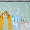 5 Pieces Non-Slip Tie Hanging Hooks Scarf Ring Hanger Belt