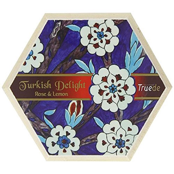 Truede Rose & Lemon Flavour Turkish Delight (250g) - Hand-Made,