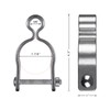 Insaga 304 Stainless Steel Gate Hinges 2Pcs for 1-7/8" Chain
