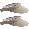 2 Pack Clip On Visor Hats Women Men Wide Brim