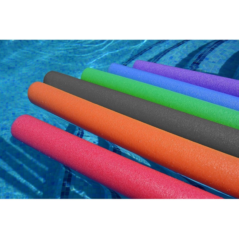 Chochkees Blue Pool Noodles Swimming Solid Core Foam Tube, Floating
