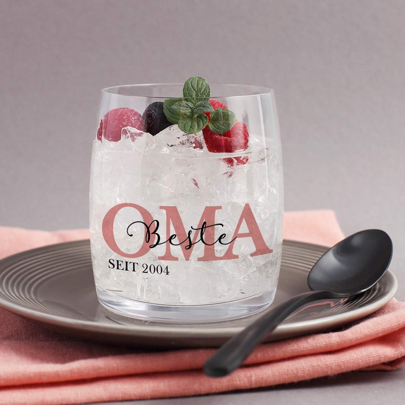 Herz & Heim® Drinking Glass with Printed Name of Children