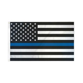 AZ FLAG USA Blue Black Line Flag 90 x 60 cm – United States of America Flag 60 x 90 cm – Flags Top Quality