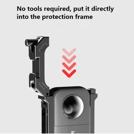 Twaxl Insta360 ONE X3 Applicable Aluminum Alloy Cage Type Expansion Protection Frame