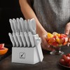 imarku white14 PCS Set with Block, Sharp Set with Built-in
