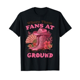 Boots On The Ground Juneteenth Cowgirl Where Them Fans At T-Shirt