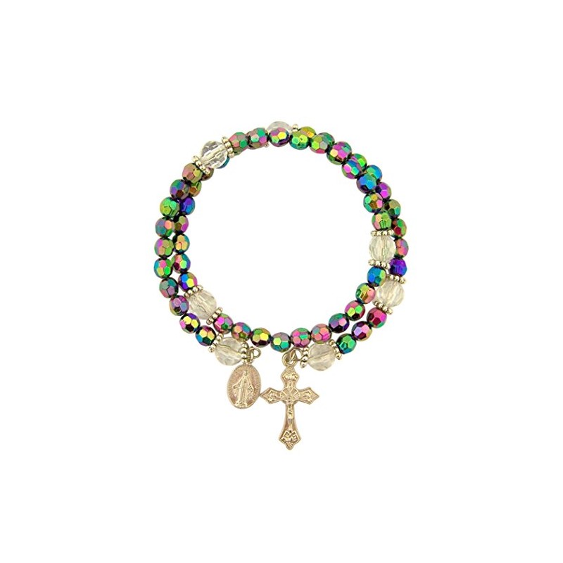 Religious Gifts Womens Catholic Gift 6mm Purple Bead 8 Inch