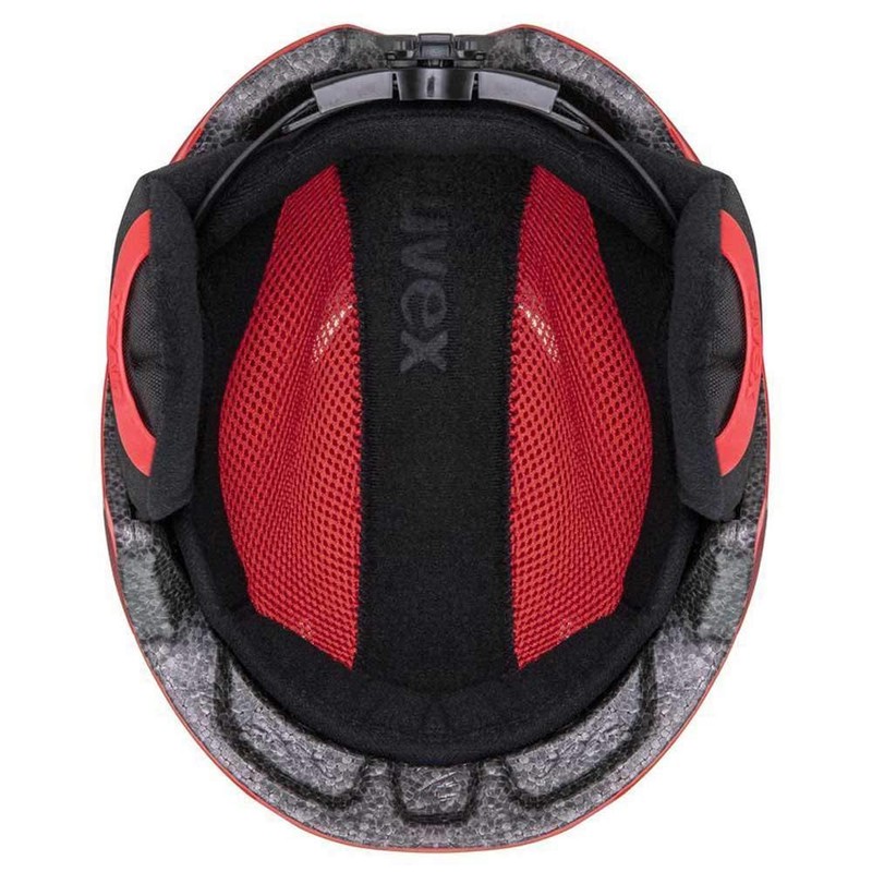 uvex Heyya Unisex Youth Ski Helmet, Fire Red, 46-50 cm