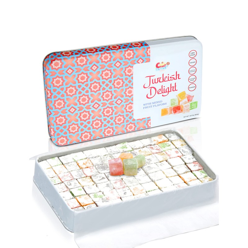 Sarah's Candy Factory, Turkish Delight with Assorted Fruit Flavors (30