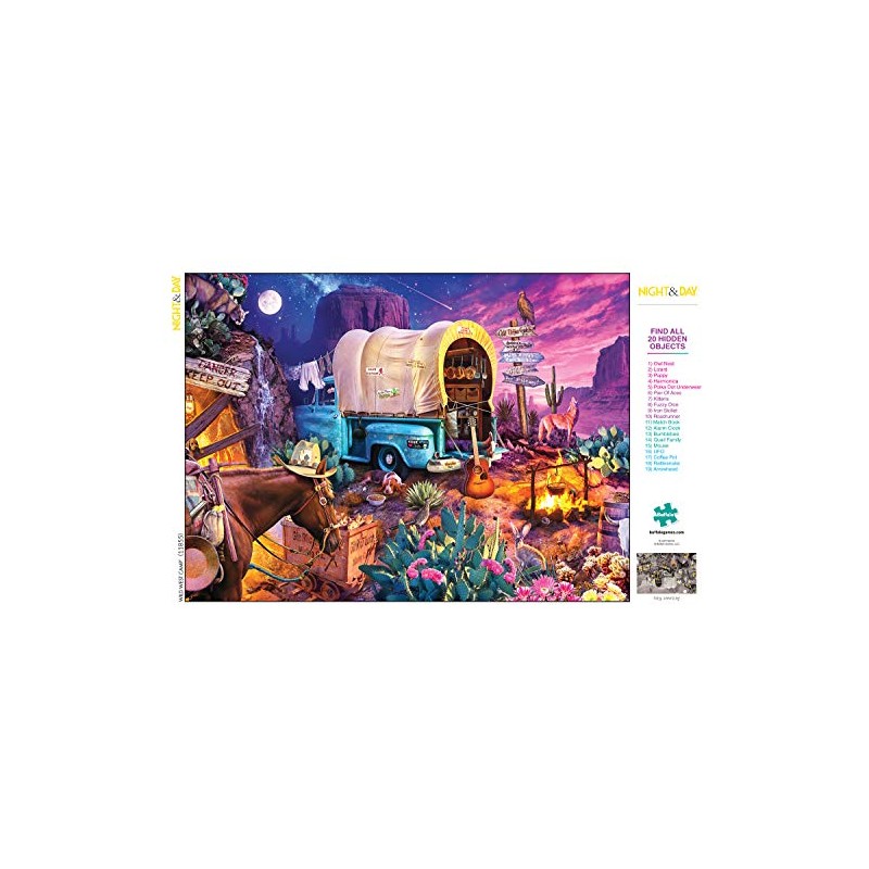 Buffalo Games - Wild West Camp - Puzzle de 1000