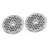 2pcs Meat Grinder Plate Professional Replaceable Efficient Safe Stainless Steel