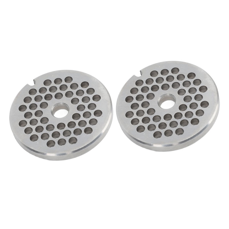 2pcs Meat Grinder Plate Professional Replaceable Efficient Safe Stainless Steel
