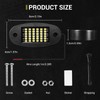 8 Pods White Rock Lights 6000K Pure White 36 LEDs