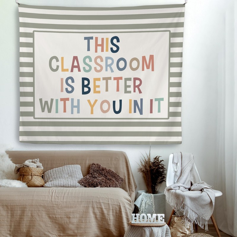 Mcehtle Boho Classroom Tapestry, This Classroom Is Better with You
