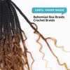 Shoobidoo 8Packs Goddess Box Braids Crochet Hair With Curly Ends
