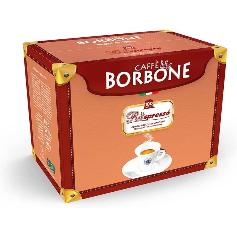 Caffè Borbone Respresso, Dek Decaffeinated Coffee Blend - 50 Capsules