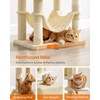 Feandrea Cat Tree, 61-Inch Cat Tower for Indoor Cats, Plush