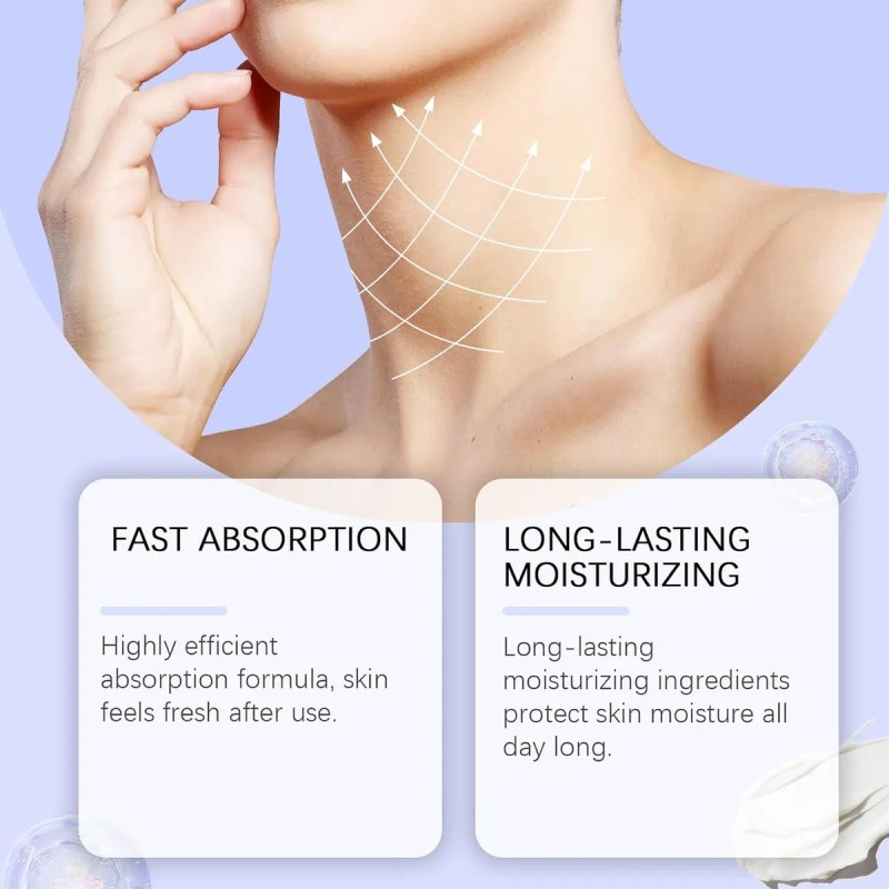 Crema Hidratante Facial Para Cuello Con Colágeno, Hialurónic