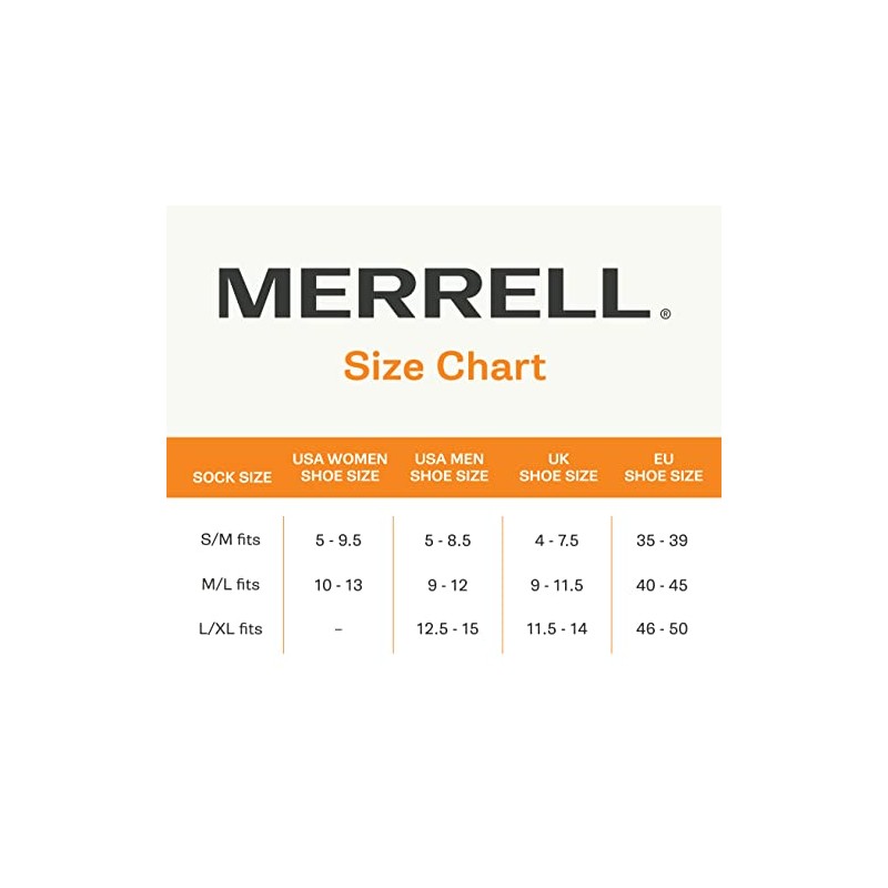 Merrell Unisex Socks, Olive / Leaf It to Me