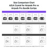 AZLA SednaEarfit Crystal for AirPods Pro [2 Pairs Small Earpieces]