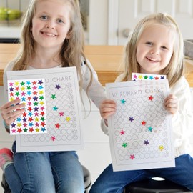 Reward Stickers Cute Glitter Stickers Foil Star Stickers Teacher Reward Stickers for Kids 6 Color Incentive Kids Toilet Training School Classroom Teacher Supplies Home Office DIY Decoration 1800