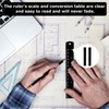2 Pack 6 Inch Ruler,Metal Ruler,Mm,Metric,Small,Small Metal,Rulers,Millimeter Laser Engraved, for