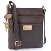Catwalk Collection Handbags - Small Leather Crossbody Bag For Women