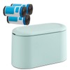 MEETOZ Mini Trash Can with Lid, Small Trash Can, Desk